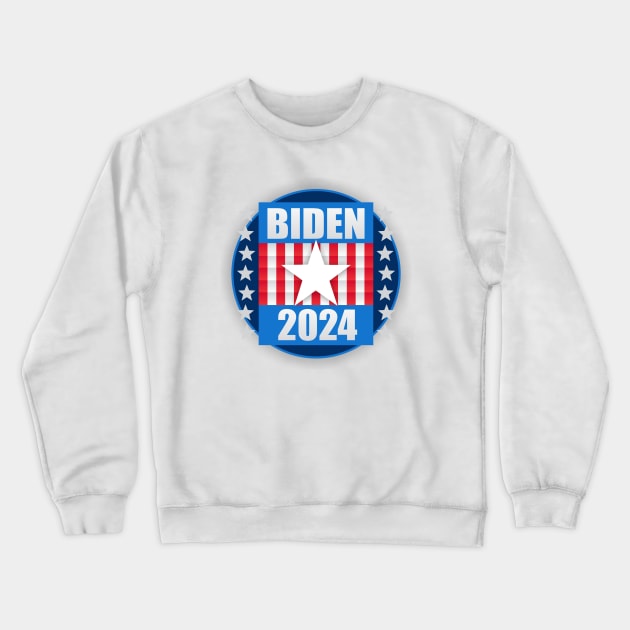 Biden 2024 Crewneck Sweatshirt by Dale Preston Design